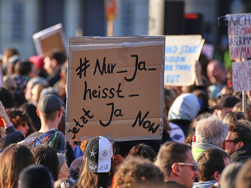 Demo gegen sexualisierte digitale Gewalt (Archiv) - Foto: via dts Nachrichtenagentur