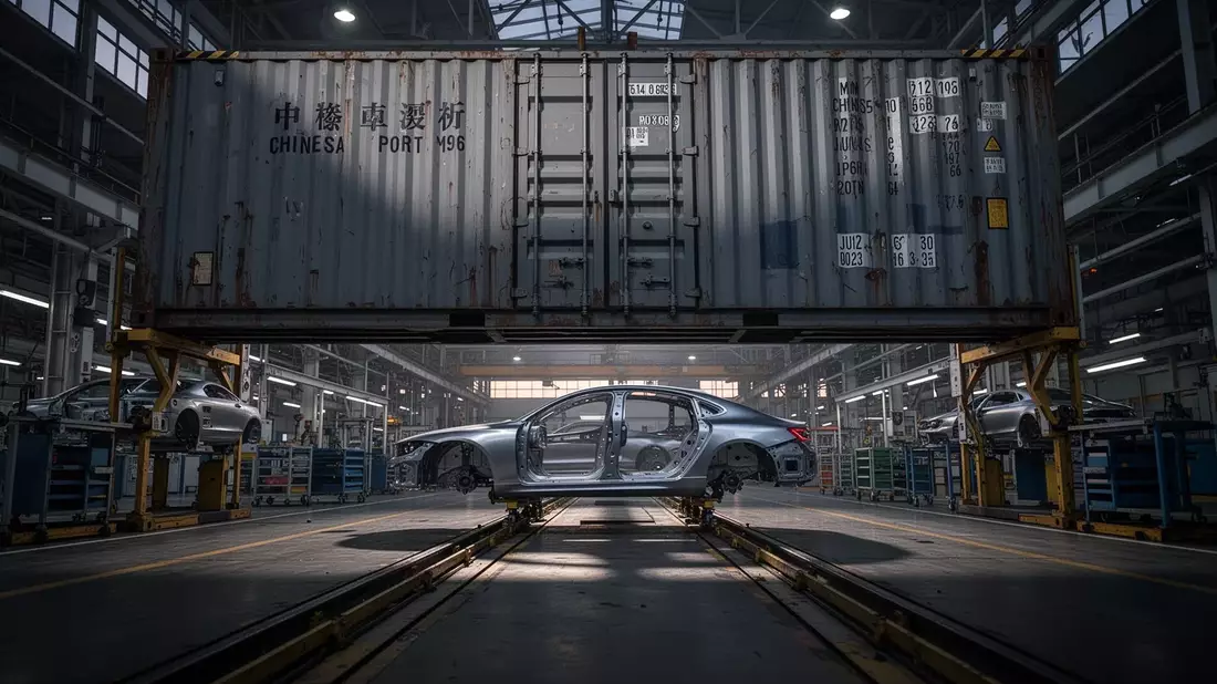 Deutscher Autobau verliert historischen Handelsvorteil gegenüber China - Bild: über boerse-global.de