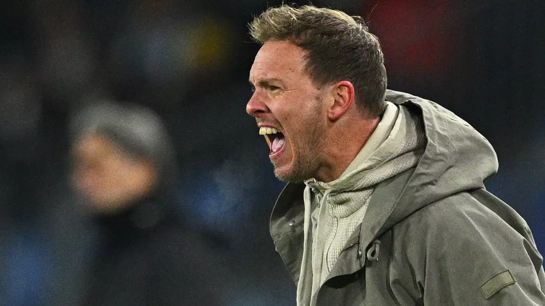 Mit allen Aspekten kann Nagelsmann nach dem Sieg in der Schweiz nicht zufrieden sein.  - Bild: Tom Weller/dpa