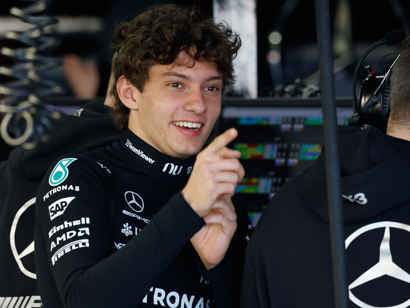 Kimi Antonelli war wieder schneller als alle anderen. - Foto: Franck Robichon/POOL EPA/AP/dpa