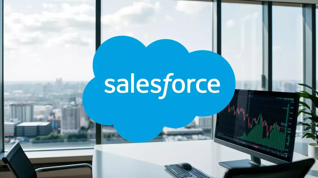 Salesforce: El contraste entre el impulso de la IA y el escepticismo bursátil Illustration mit AI erstellt übermittelt durch boerse-global.de