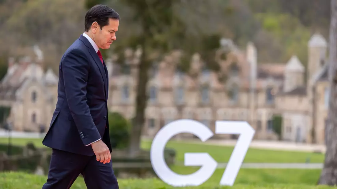 Marco Rubio äußerte sich zu den Kriegszielen. - Bild: Michael Kappeler/dpa