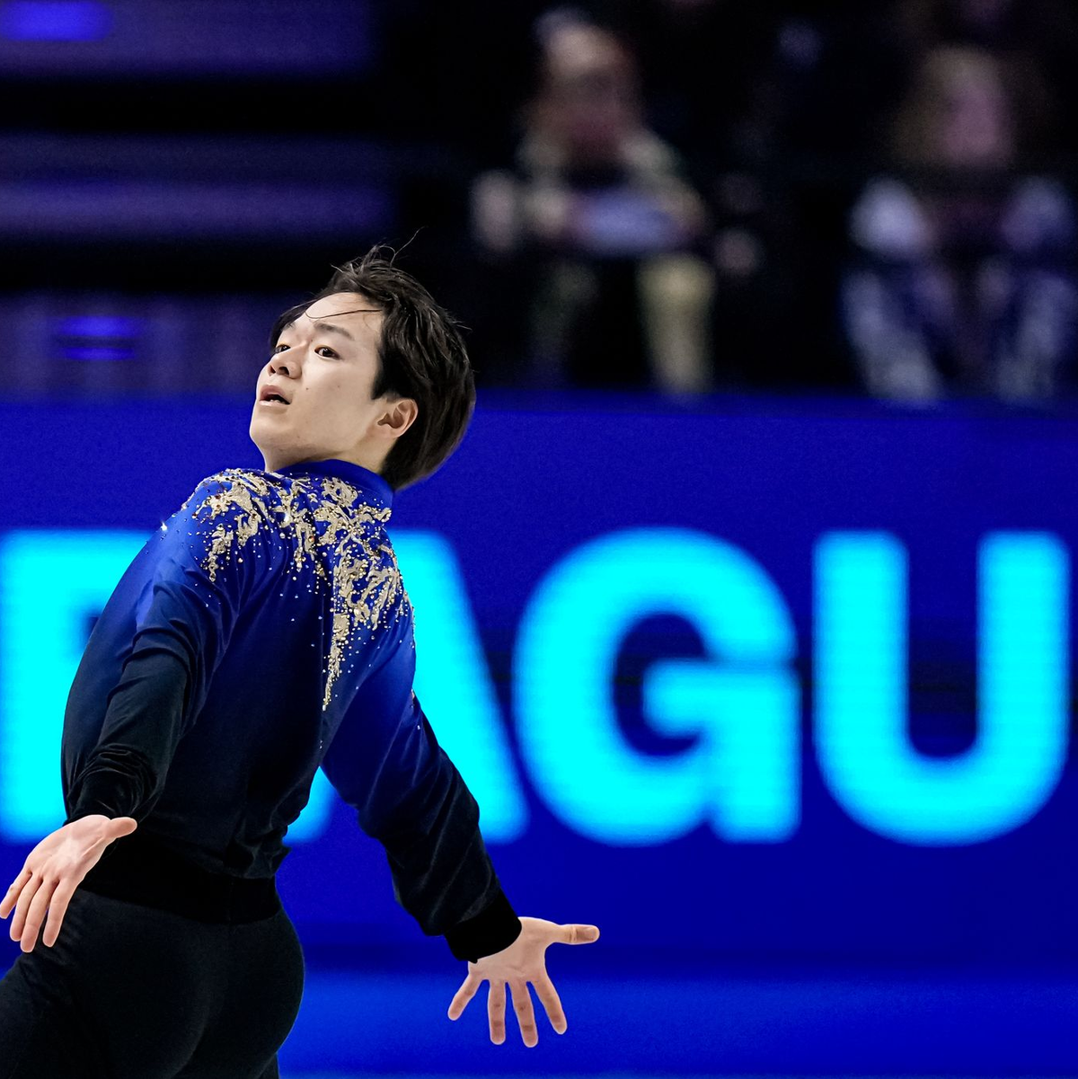 Der Japaner Yuma Kagiyama belegte hinter Malinin Platz zwei bei der WM. - Foto: Petr David Josek/AP/dpa