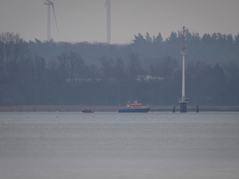 Umweltschützer und Einsatzkräfte der Wasserschutzpolizei waren am Samstag mit Booten auf der Ostsee unterwegs.  - Foto: Philip Dulian/dpa