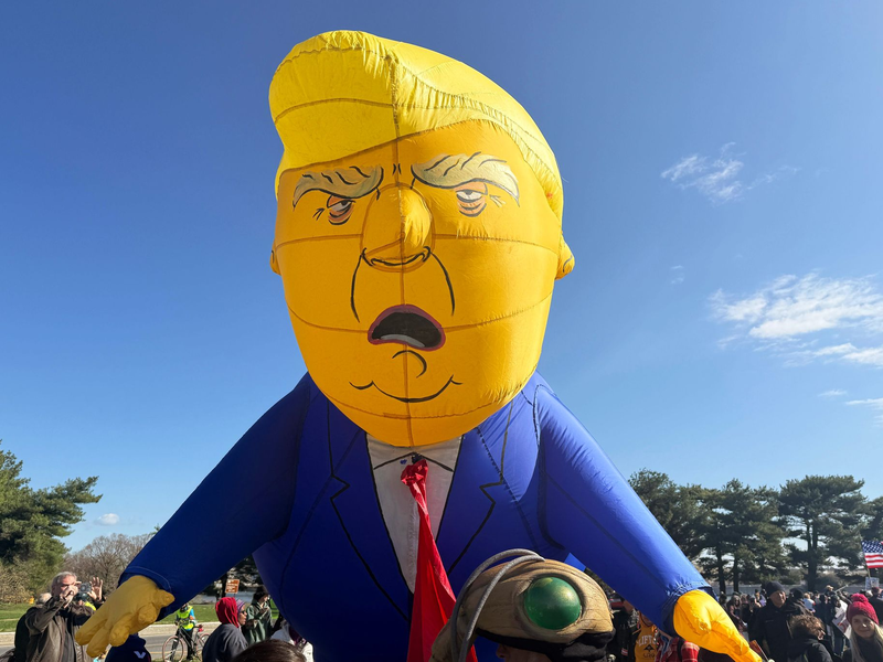 Protest gegen Trump. - Foto: Anna Ringle/dpa