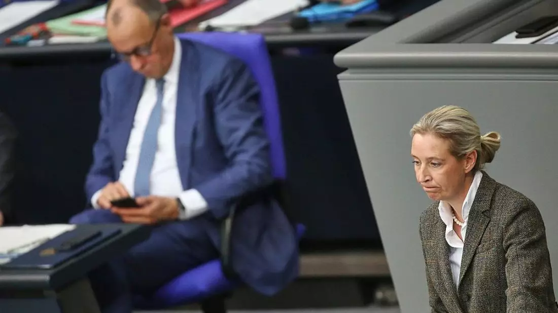 Friedrich Merz und Alice Weidel (Archiv) - Bild: via dts Nachrichtenagentur