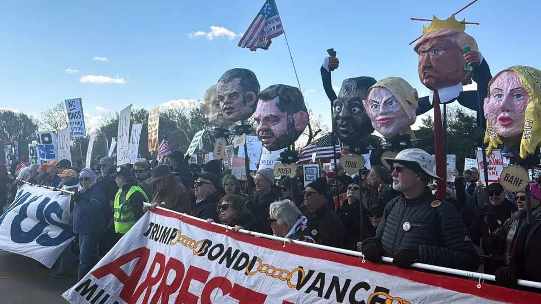 Zehntausende sind in Washington auf die Straße gegangen. - Bild: Anna Ringle/dpa