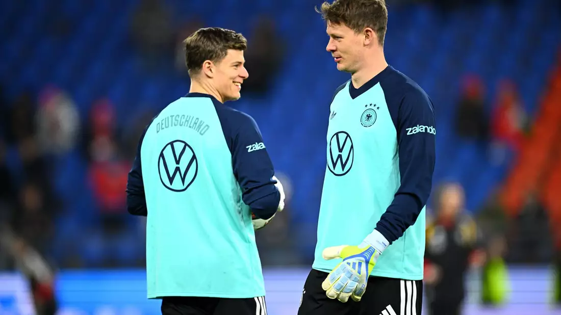 Alexander Nübel (r.) könnte zu einem weiteren Länderspieleinsatz kommen.  - Bild: Tom Weller/dpa