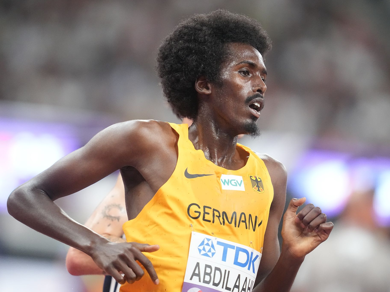 Mohamed Abdilaahi hat in Kalifornien den deutschen Rekord über 10.000 Meter geknackt. (Archivbild) - Foto: Michael Kappeler/dpa