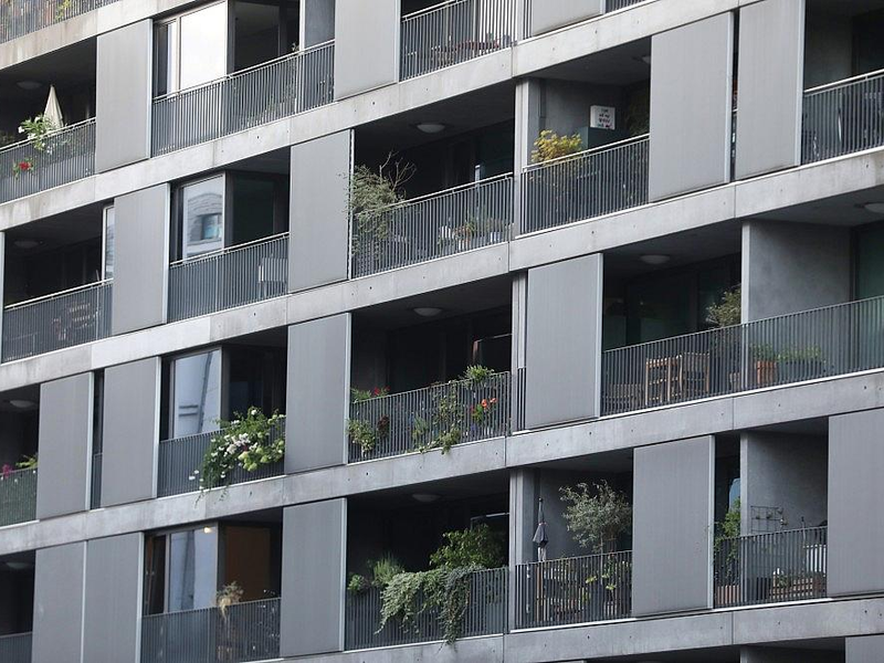 Modernes Wohnhaus mit Balkonen (Archiv) - Foto: via dts Nachrichtenagentur
