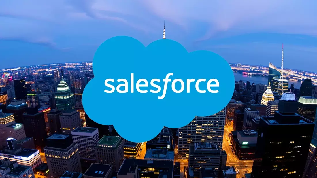 Salesforce Looks to India for Growth Amid US Tech Sector Turbulence Illustration mit AI erstellt übermittelt durch boerse-global.de