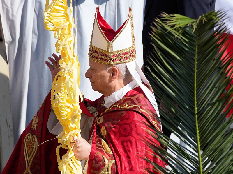 Es ist das erste Osterfest für Leo seit dessen Wahl zum Papst. - Foto: Alessandra Tarantino/AP/dpa