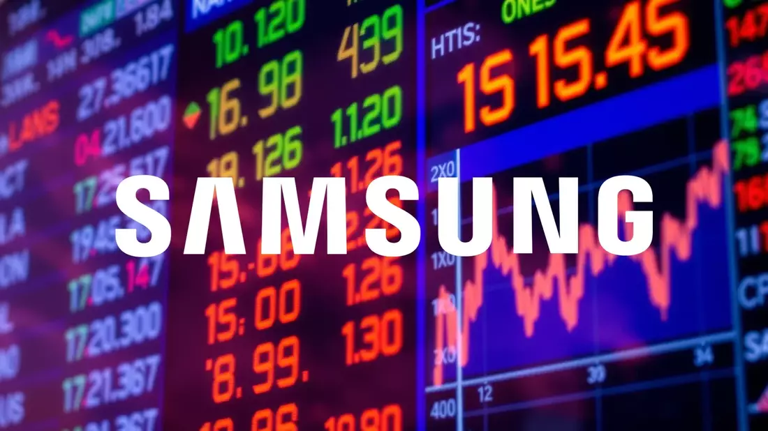 Samsung Aktie: Historischer Rückzug - Bild: über boerse-global.de
