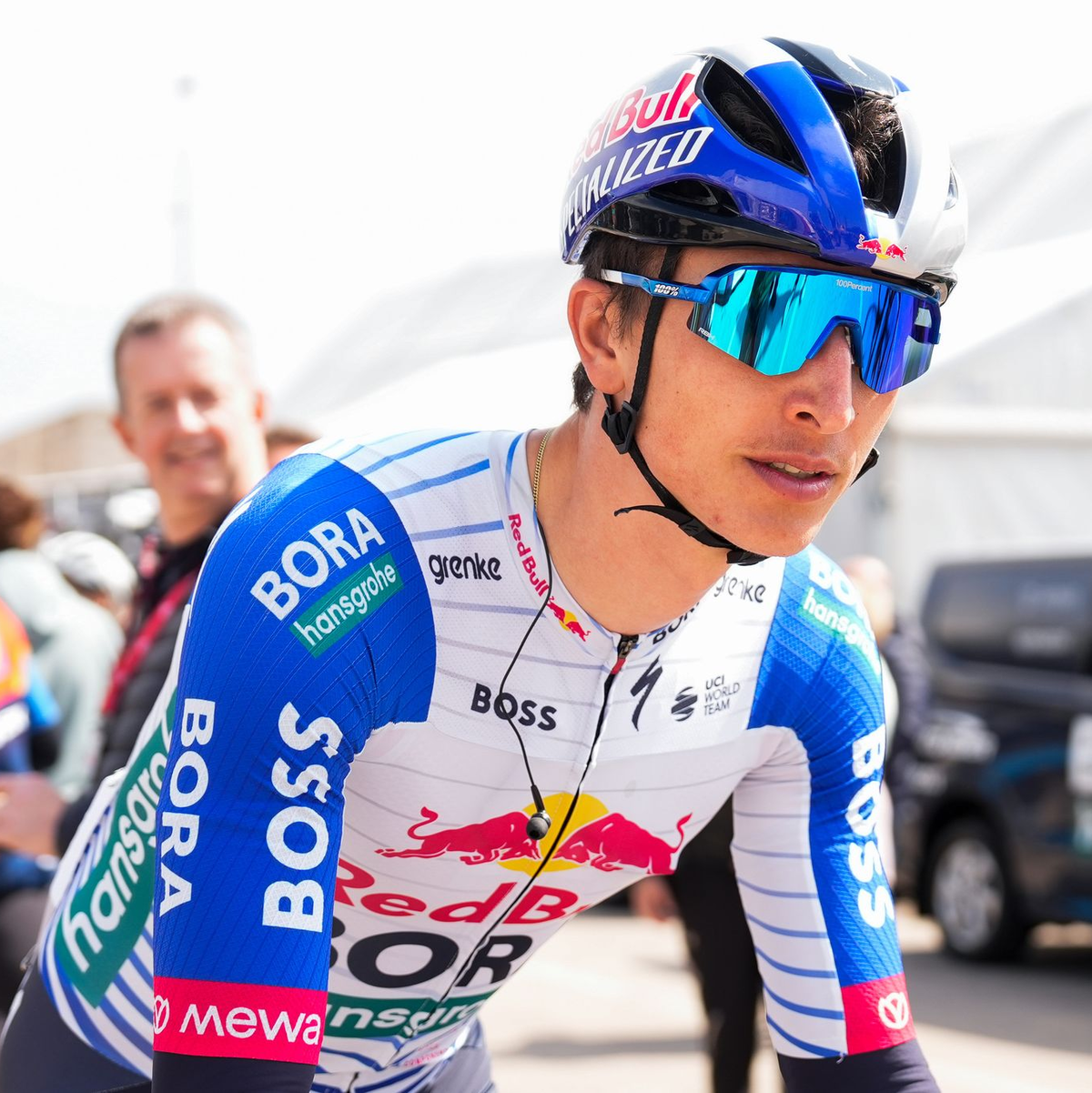 Florian Lipowitz ist bei der Katalonien-Rundfahrt aufs Podest gefahren. (Archivbild) - Foto: Nicolás Carvalho Ochoa/dpa