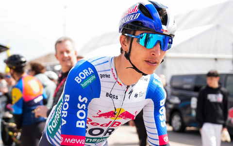 Florian Lipowitz ist bei der Katalonien-Rundfahrt aufs Podest gefahren. (Archivbild) - Foto: Nicolás Carvalho Ochoa/dpa