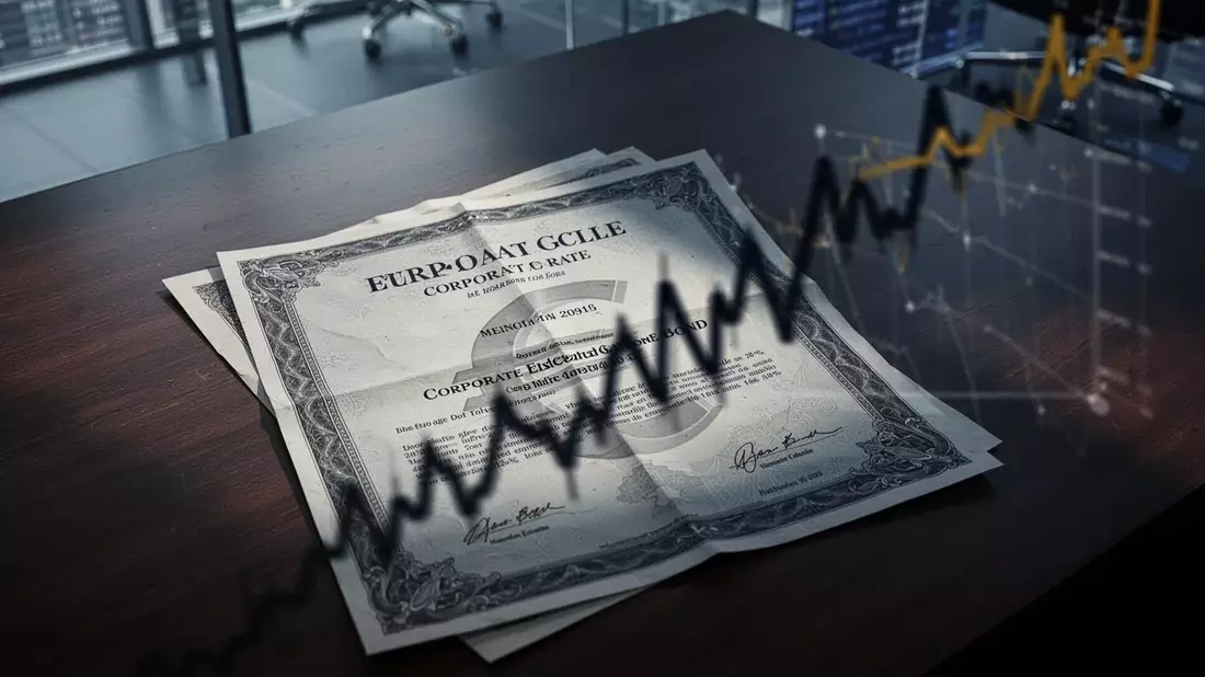 iShares Euro Corp Bond ETF: Zinsangst belastet Illustration mit AI erstellt übermittelt durch boerse-global.de