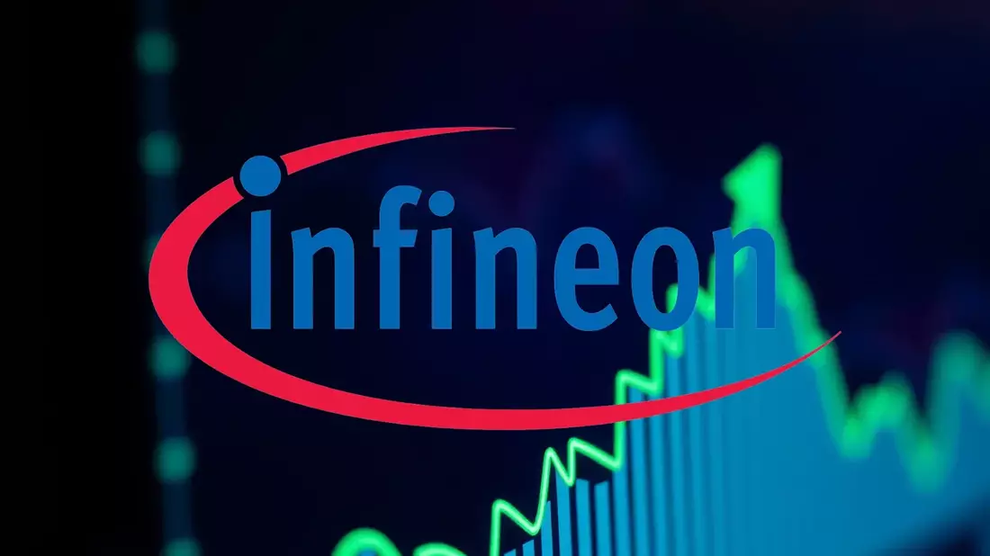 Infineon Shares Navigate Diverging Paths of Market Share and Price Weakness Illustration mit AI erstellt übermittelt durch boerse-global.de