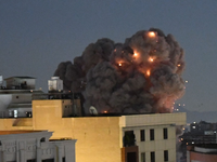 Teheran wird am Morgen erneut Ziel heftiger Luftangriffe.  - Foto: Shadati/XinHua/dpa