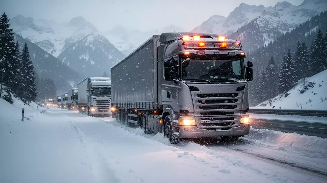 Tirol: Schneechaos lähmt Schwerverkehr und Logistik - Bild: über boerse-global.de
