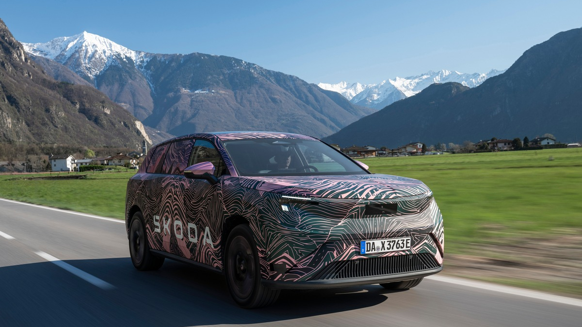 Škoda Peaq: Ein erster Ausblick auf das neue Elektro-Flaggschiff von Škoda - Foto: presseportal.de