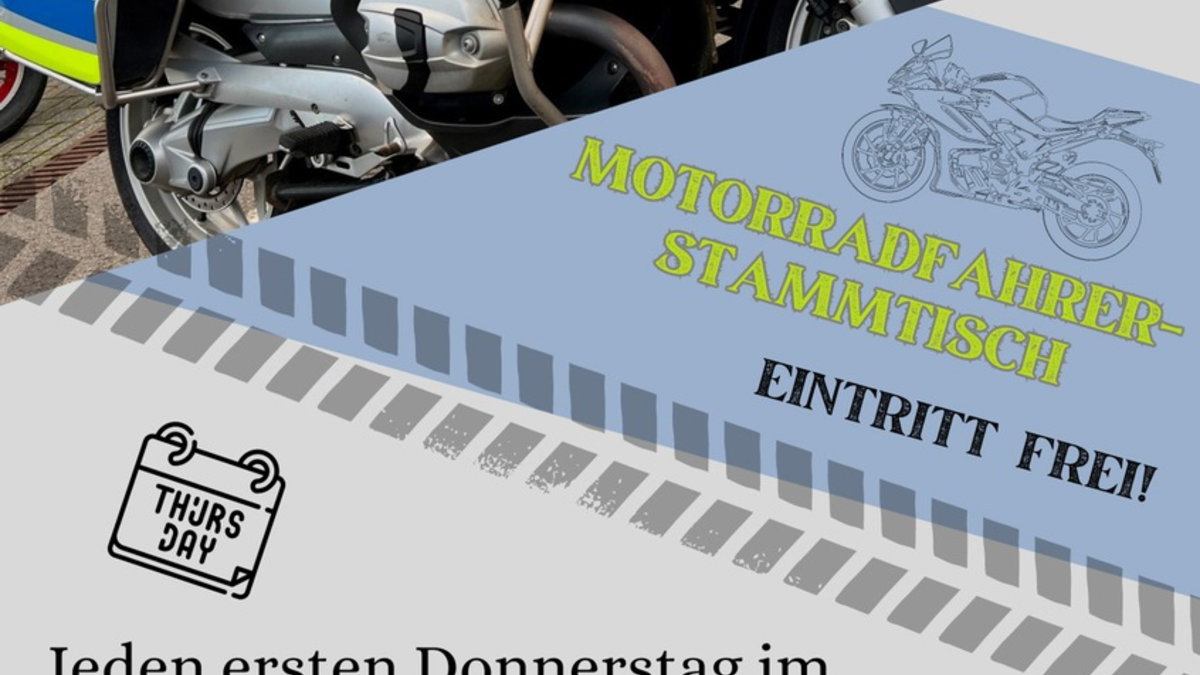 POL-EL: Lingen - Motorradfahrerstammtisch: 1. Treffen - Die Motorradsaison ist eröffnet - Foto: presseportal.de