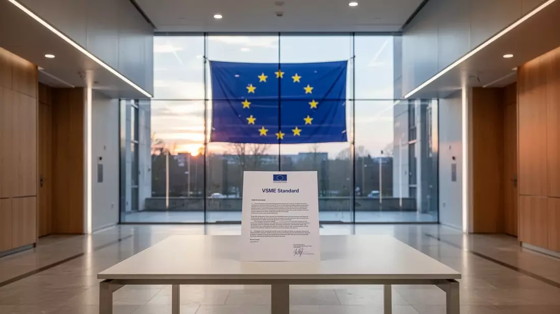 VSME-Standard wird zum zentralen ESG-Berichtstool für Europas Unternehmen Illustration mit AI erstellt übermittelt durch boerse-global.de