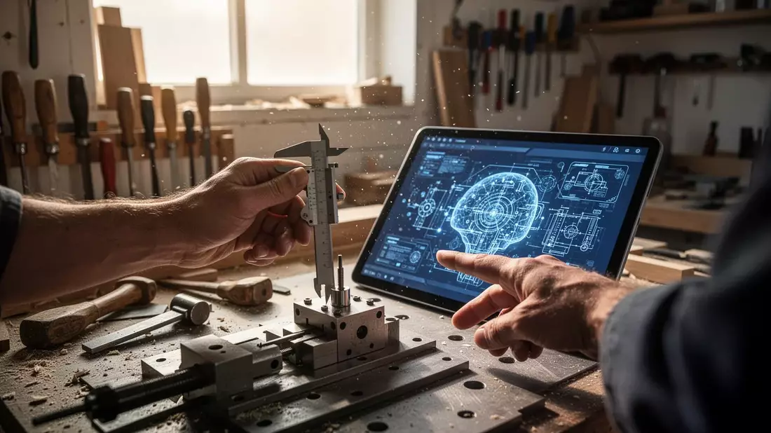 KI im Handwerk: Vom Pilotprojekt zum Alltagswerkzeug Illustration mit AI erstellt übermittelt durch boerse-global.de