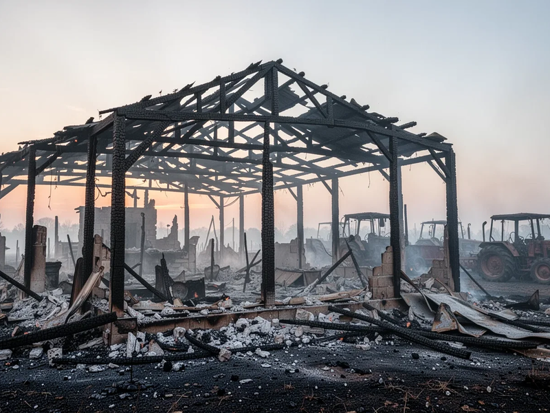 Brand auf Rietberger Hof: 1500 Puten verendet, Millionenschaden - Foto: über boerse-global.de