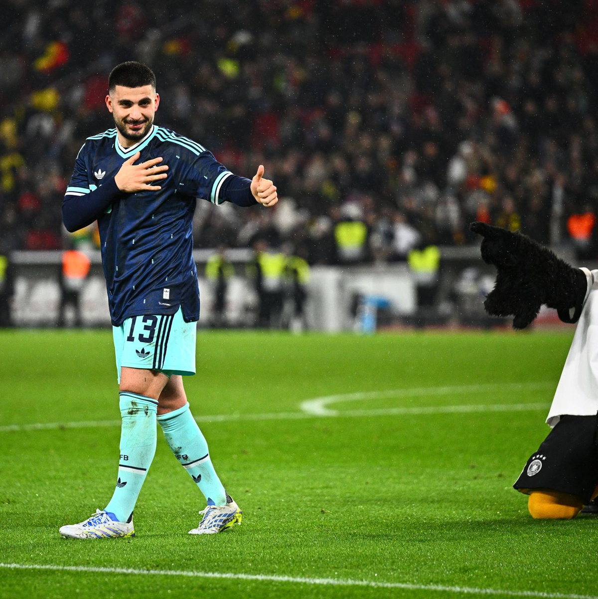 Mann des Abends in Stuttgart: VfB-Profi Deniz Undav schoss die Nationalmannschaft zum Sieg gegen Ghana. - Foto: Tom Weller/dpa