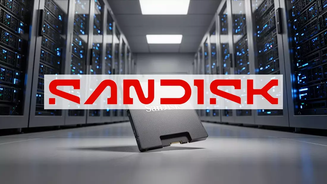 SanDisk Aktie: Korrektur, Spekulation, Rekordziele Illustration mit AI erstellt übermittelt durch boerse-global.de
