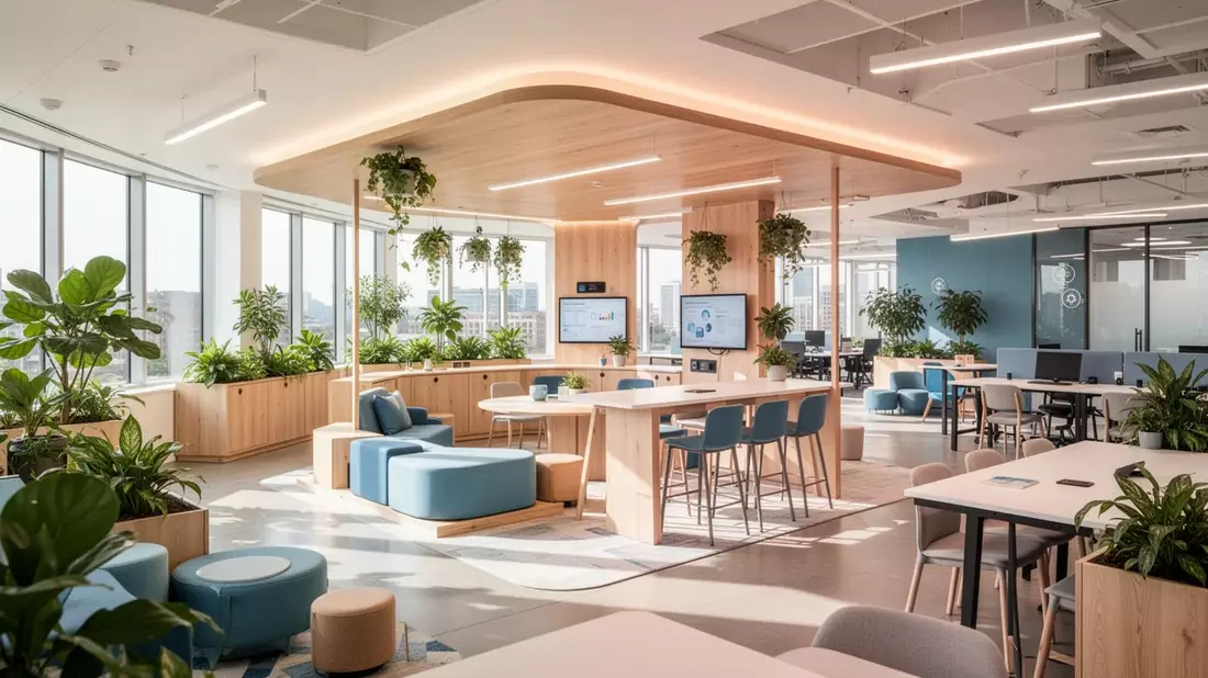 Bürogestaltung 2026: Vom Arbeitsplatz zum sozialen Hub - Bild: über boerse-global.de