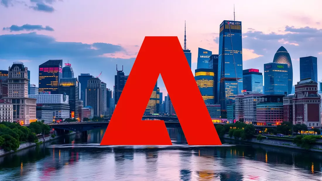 Adobe: Vientos Contrapuestos con una Adquisición y una Investigación Illustration mit AI erstellt übermittelt durch boerse-global.de