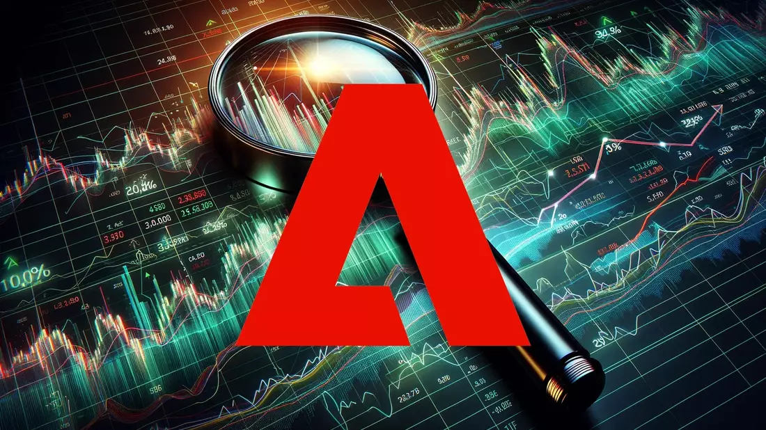 Adobe: Un Desempeño Sólido Opacado por la Incertidumbre Illustration mit AI erstellt übermittelt durch boerse-global.de