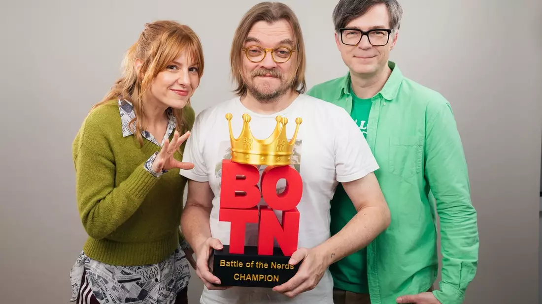 „Battle of the Nerds“ – Staffel 2 des Gameshow-Podcasts mit Eva Schulz und Ralph Caspers startet - Bild: presseportal.de