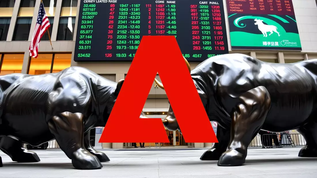 Adobe's Valuation Discount: A Crisis of Confidence in the AI Era Illustration mit AI erstellt übermittelt durch boerse-global.de