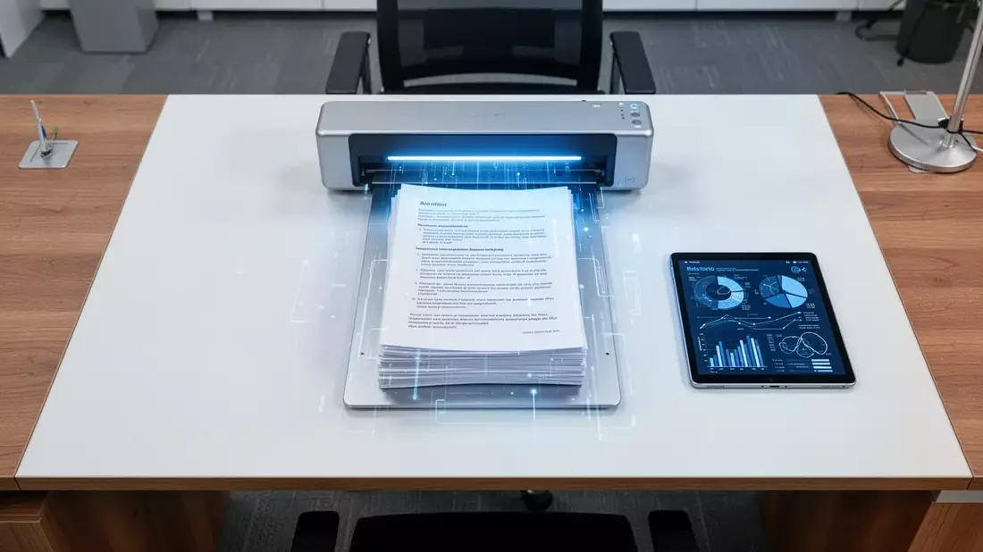 KI und Gesetze treiben Dokumentenmanagement 2026 voran Illustration mit AI erstellt übermittelt durch boerse-global.de