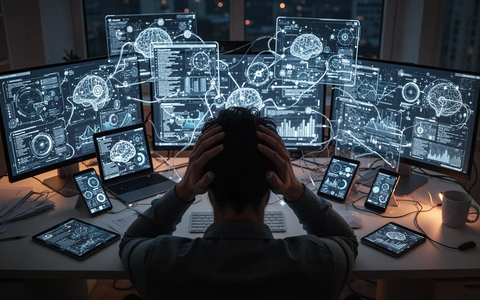 KI-Überlastung: Studie warnt vor AI Brain Fry - Foto: über boerse-global.de