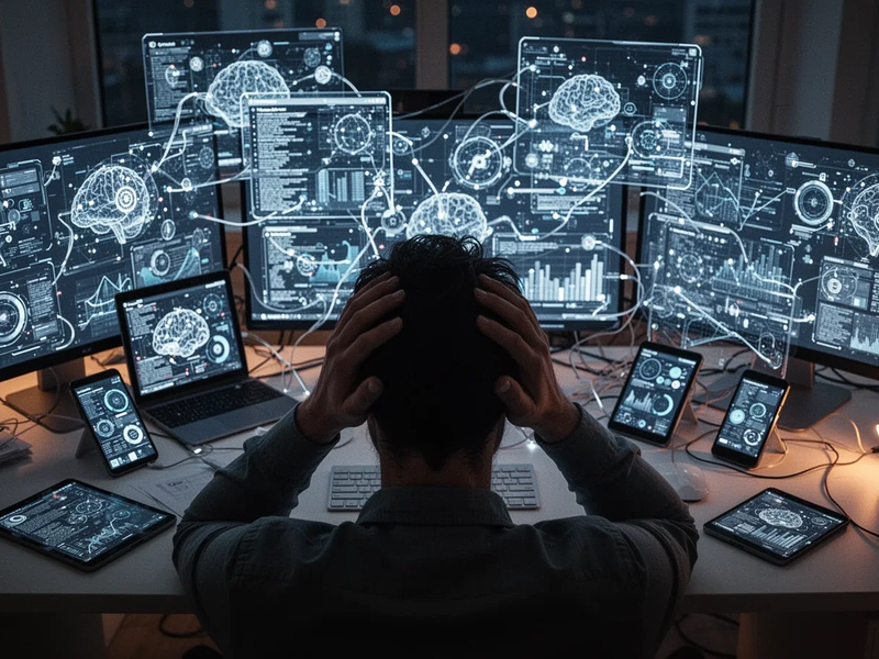 KI-Überlastung: Studie warnt vor AI Brain Fry - Foto: über boerse-global.de