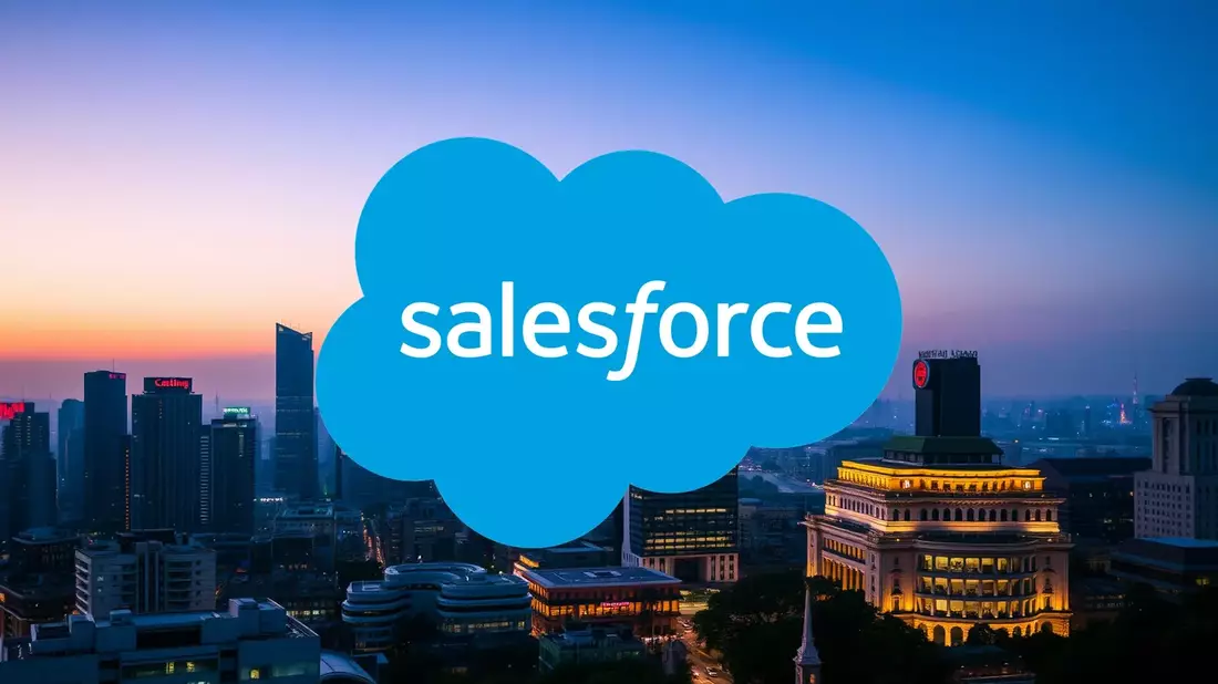 Confianza interna en Salesforce: Ejecutivos aprovechan la debilidad del precio Illustration mit AI erstellt übermittelt durch boerse-global.de