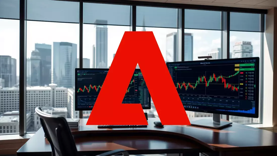 La acción de Adobe se desploma ante un cambio en sus métricas clave Illustration mit AI erstellt übermittelt durch boerse-global.de