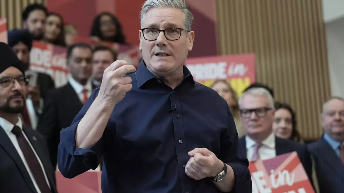 Keir Starmer äußerte sich zu den Trump-Aussagen.  - Bild: Stefan Rousseau/PA Wire/dpa