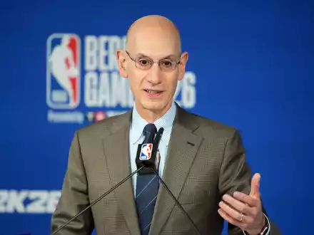 Adam Silver und die NBA treiben ihre Europa-Pläne voran. (Archivbild) - Foto: Soeren Stache/dpa
