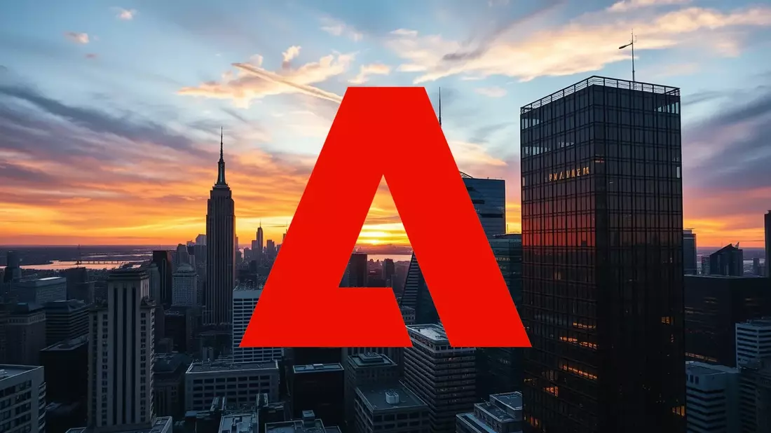 Adobe: La Sólida Estrategia de IA Choca con la Desconfianza del Mercado Illustration mit AI erstellt übermittelt durch boerse-global.de