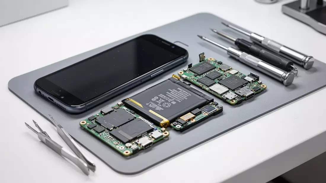 Deutschland führt Recht auf Reparatur für Smartphones ein Illustration mit AI erstellt übermittelt durch boerse-global.de