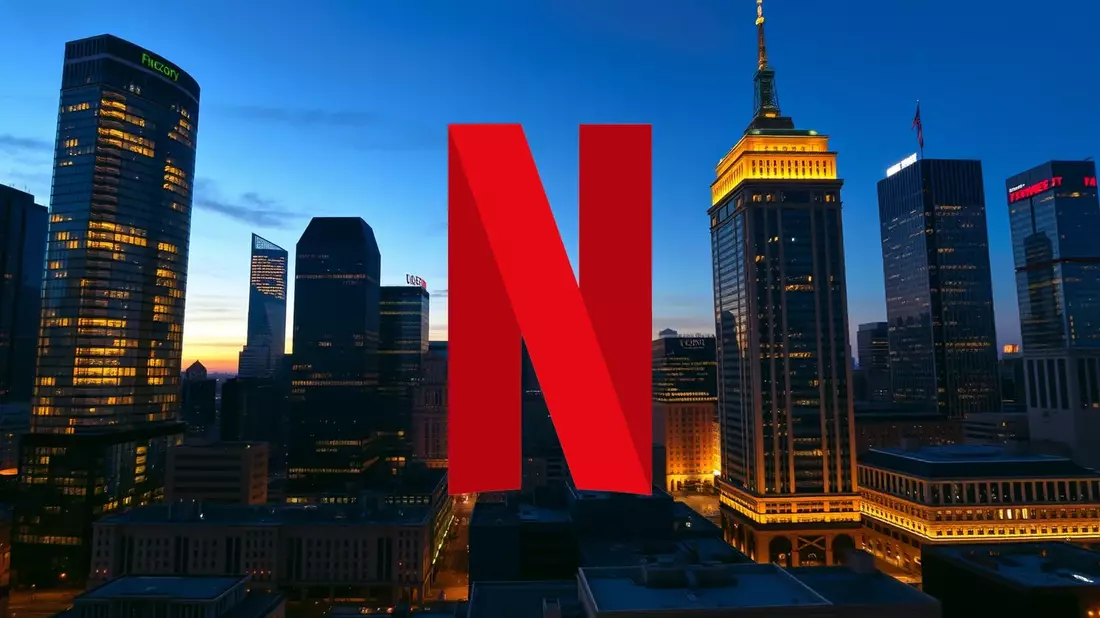 Netflix Stock Surges After Strategic Acquisition Withdrawal Illustration mit AI erstellt übermittelt durch boerse-global.de