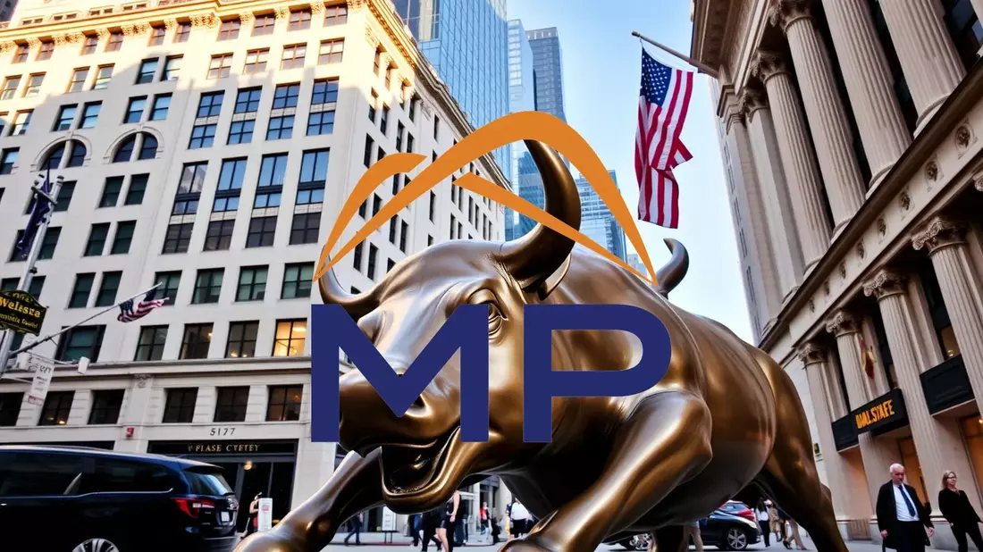 MP Materials: Bank of America mantiene su objetivo de 94 dólares y vislumbra un potencial alcista excepcional Illustration mit AI erstellt übermittelt durch boerse-global.de