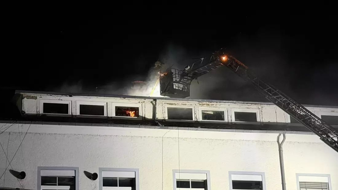 FW Stockach: Gebäudebrand - Bild: presseportal.de