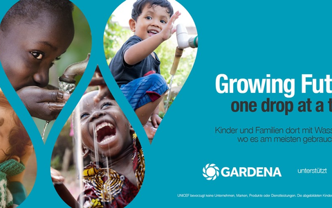 GARDENA und UNICEF verlängern globale Partnerschaft, um Kindern und Familien weltweit Zugang zu sicherem Wasser und Sanitärversorgung zu ermöglichen - Foto: presseportal.de