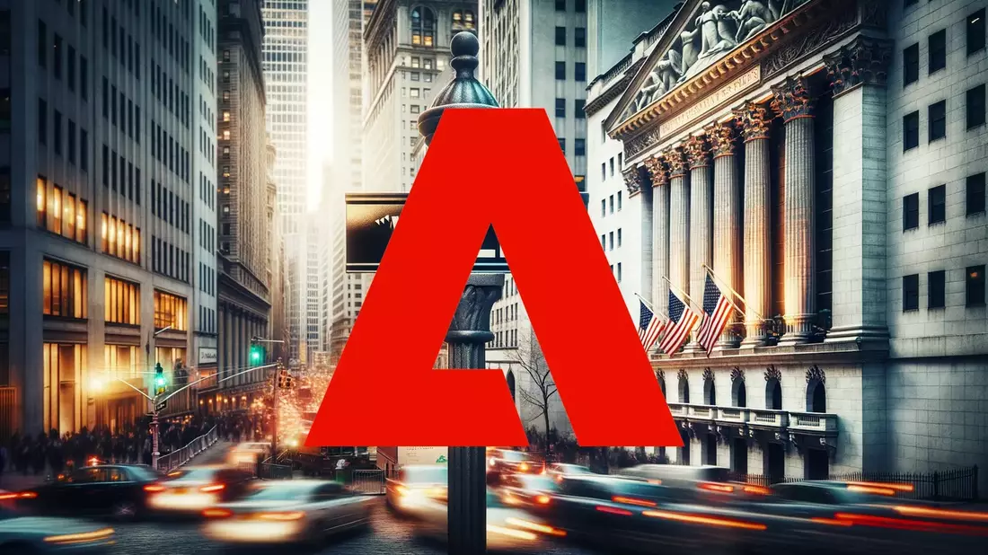 Adobe en la encrucijada: ¿Oportunidad de inversión o trampa de valor? Illustration mit AI erstellt übermittelt durch boerse-global.de