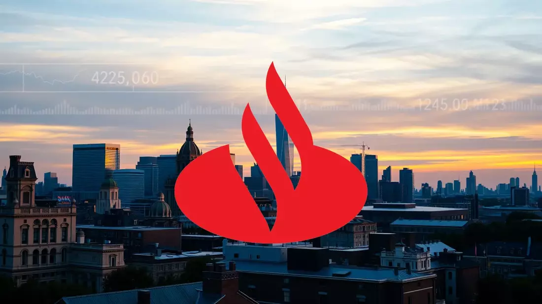 Santander acelera su transformación digital con el cierre de sucursales en el Reino Unido Illustration mit AI erstellt übermittelt durch boerse-global.de